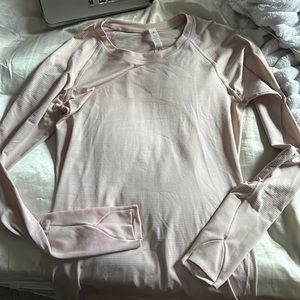 Lululemon swiftly tech long sleeve light pink size 8